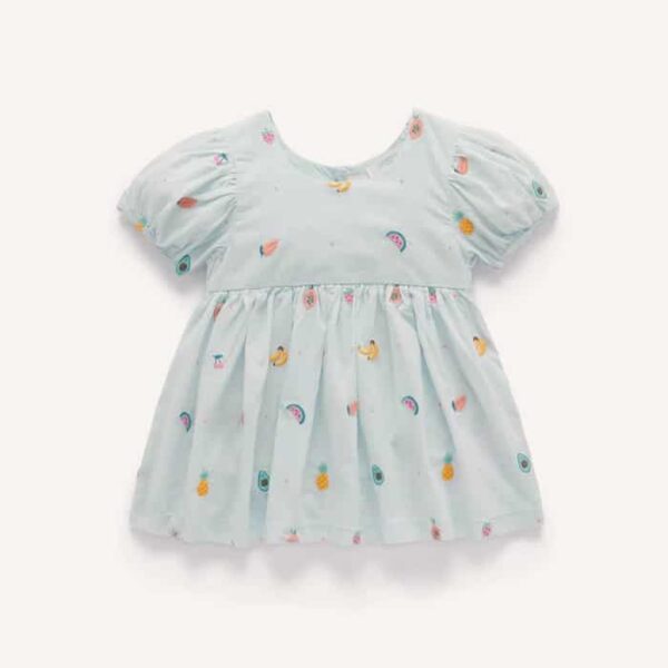 Fruity Embroidered Dress